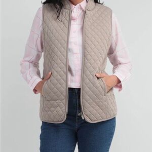 Van Heusen Tan Quilted Vest XXL WOMENS PLUS